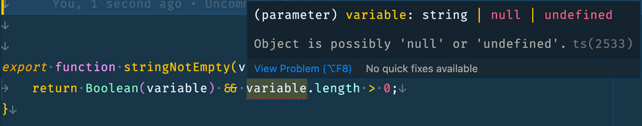 Typescript telling us that variable is possibly 'null' or 'undefined